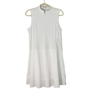 Apana Golf/Tennis Dress NWT White Skort With Pockets Zip Down Large